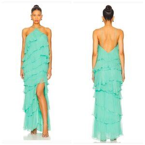 NWOT Amanda Uprichard Posie Maxi Dress in Carribean Size XS